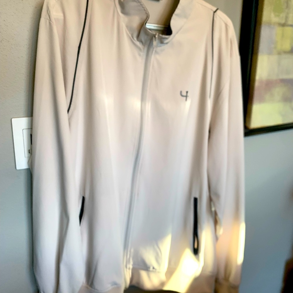 Beige XL Short Par 4 Golf Jacket